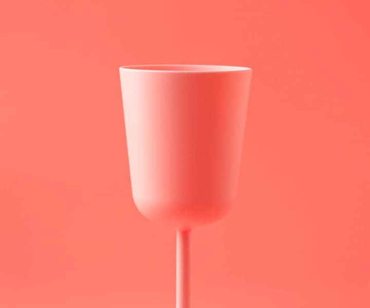 pink cup with pink backgorund